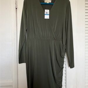 Michael Kors Elegant Olive Green Wrap